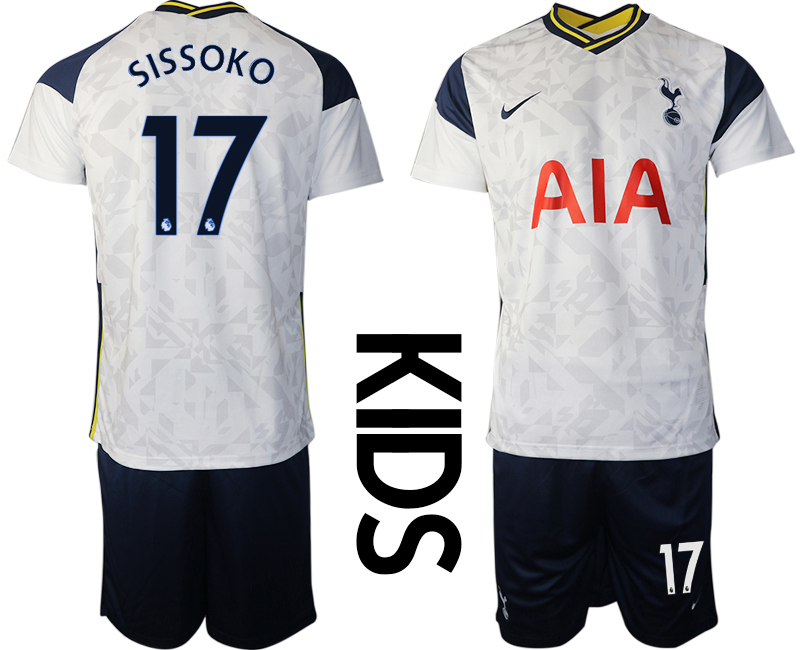 Youth 2020-2021 club Tottenham home white #17 Soccer Jerseys->leicester city jersey->Soccer Club Jersey